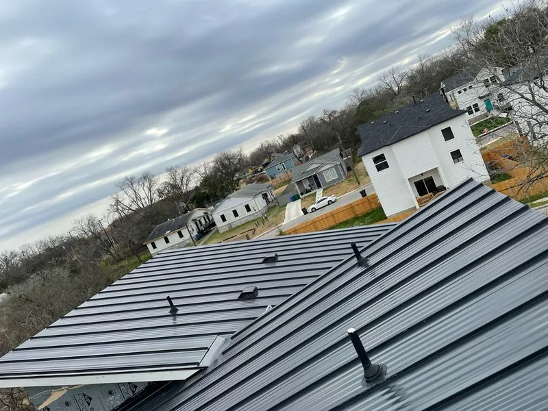 Standing seam metal roof panels with vents for Skylight Repair in Busti
